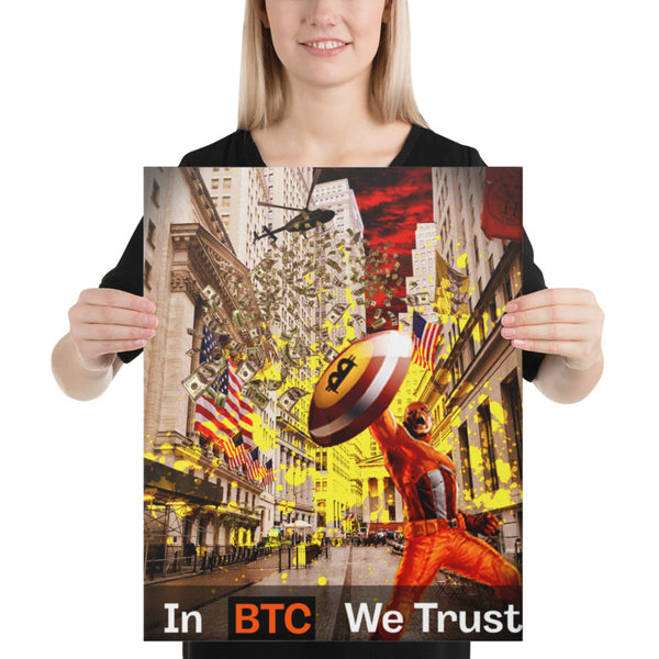 In Bitcoin we trust (Leinwand-Bild/Canvas)