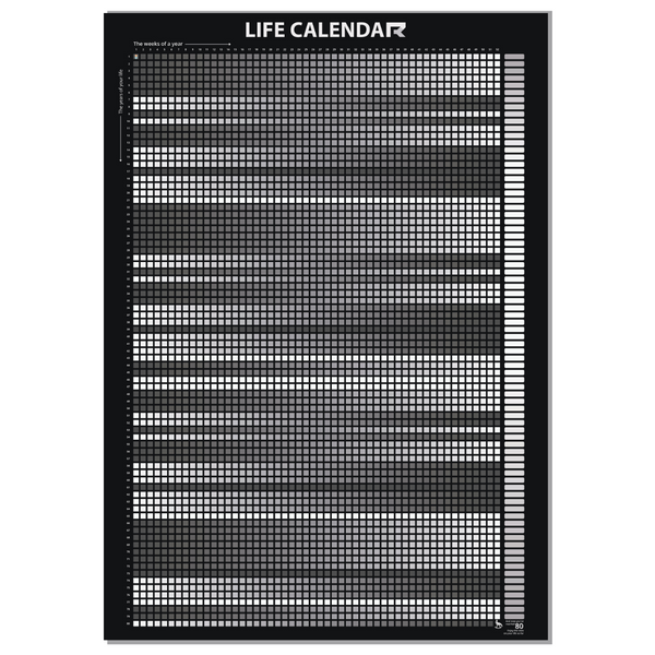 Life Calendar ⚡ The overview of your first 4,160 weeks in life (English Edition)