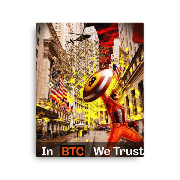 In Bitcoin we trust (Leinwand-Bild/Canvas)